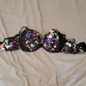 Torrid Push Up Plunge Bra- Floral